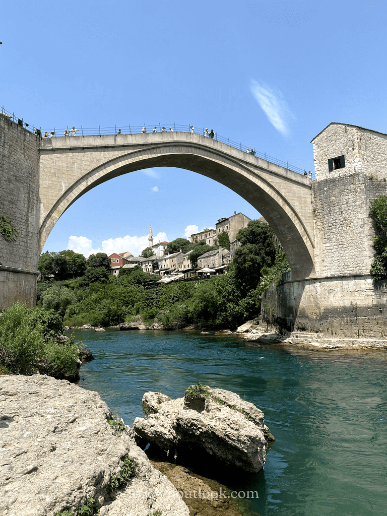 Mostar's Old Bridge from below